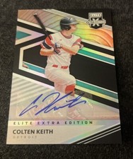 2020 Elite Extra Edition Colt Keith AUTO ROOKIE #139 TIGERS Colten
