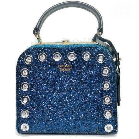Kate Spade Violina Skyline Way Blue Glitter Crossbody