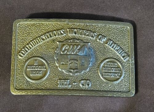 Communications Workers Of America Belt Buckle CWA… - image 1