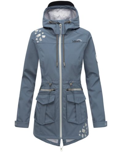 Marikoo Damen Softshell Outdoor Jacke Übergangs Funktions Regen Mantel Ulissaa - Bild 17 von 74