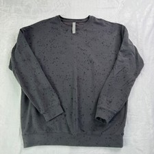 Athleta Women's Sweatshirt Top Size Small Gray Print Long Sleeves