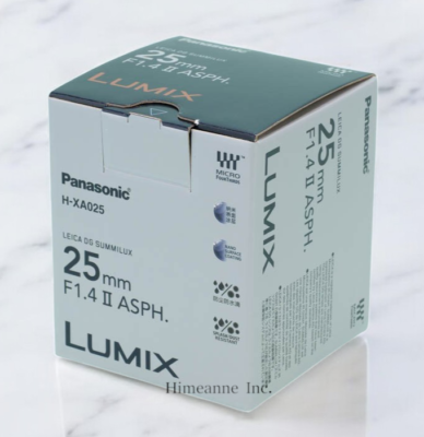 Panasonic Leica DG Summilux 25mm f/1.4 II ASPH. Lens H-XA025 Micro