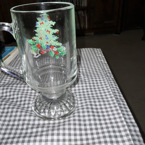 Spode Christmas 🎄 Tree Pattern Glass Mug, Vintage 1978 England 6oz - Picture 14 of 14