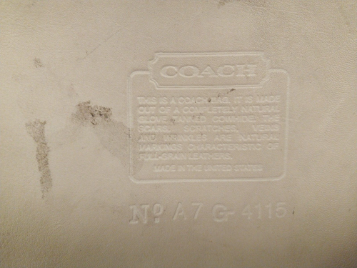 COACH Shoulder Bag Leather BRW Tan A7G-4115 - Picture 4 of 4