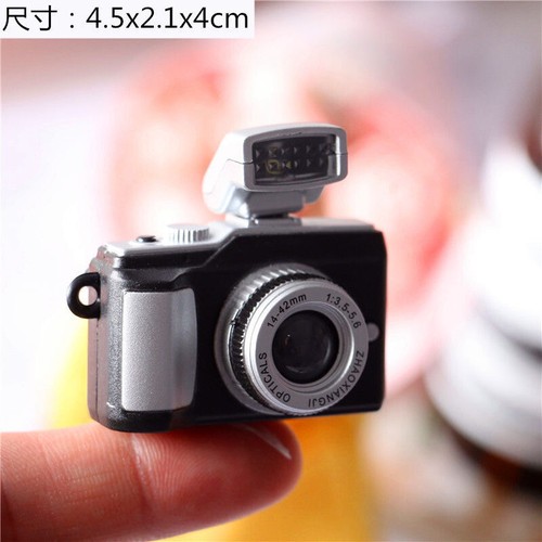 Miniaturkamera schwarz Spiegelreflex Puppenstubendeko Maßstab 1:12 1/3 1/6 Puppe - Bild 3 von 28