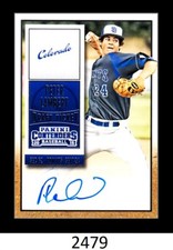 1-2015 PANINI CONTENDERS DRAFT TICKET AUTO PETER LAMBERT ROCKIES 