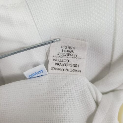 Rare CHARVET Size 17/35 Handmade in France Mens Dress Shirt White 100% Cotton - Picture 12 of 15