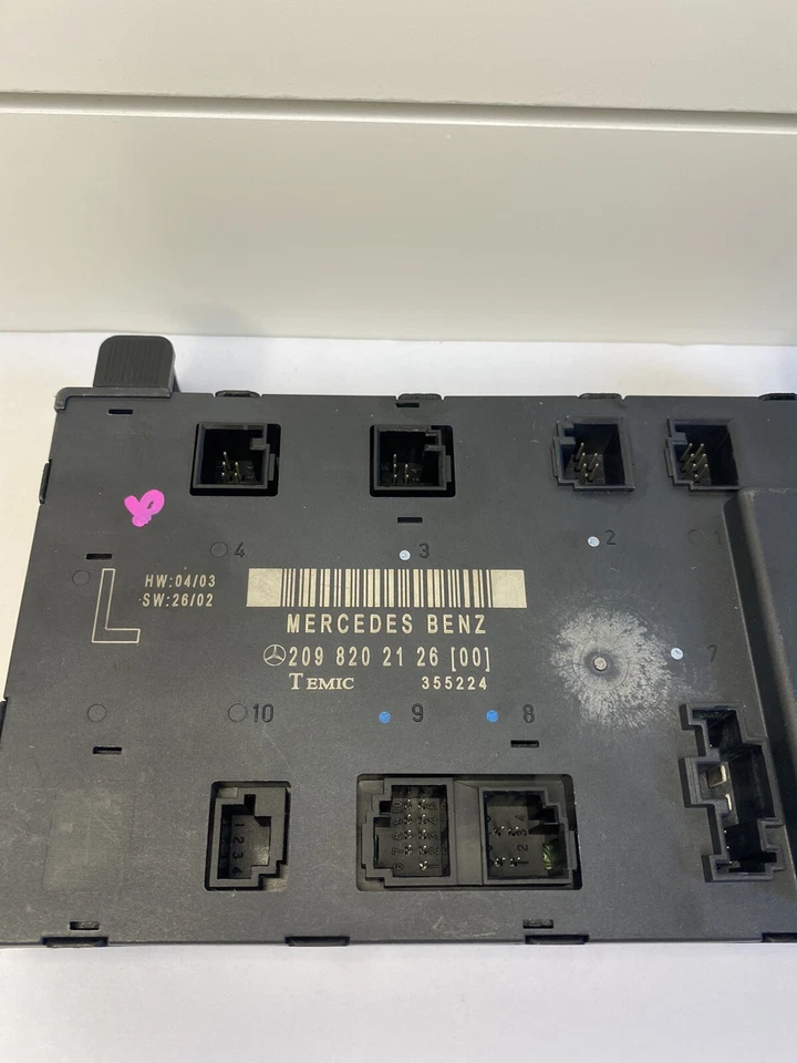 03-09 MÓDULO CONTROL PUERTA IZQUIERDA MERCEDES W209 CLK320 CLK550 CLK55 2098202126 Foto 3 de 4