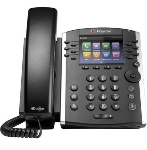 Polycom VVX411 Desktop Phone, Skype, POE Model G2200-48450-019