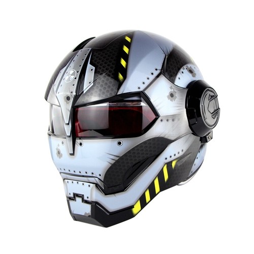DOT Robot Motobike Moto Modular Flip Up Helmets Motorcycle Full Face Helmet - Picture 12 of 16