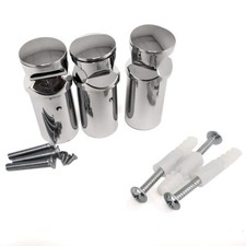 Telescopic Towel Rail Wall Brackets - Universal 15-25mm Gap Fixing Kit