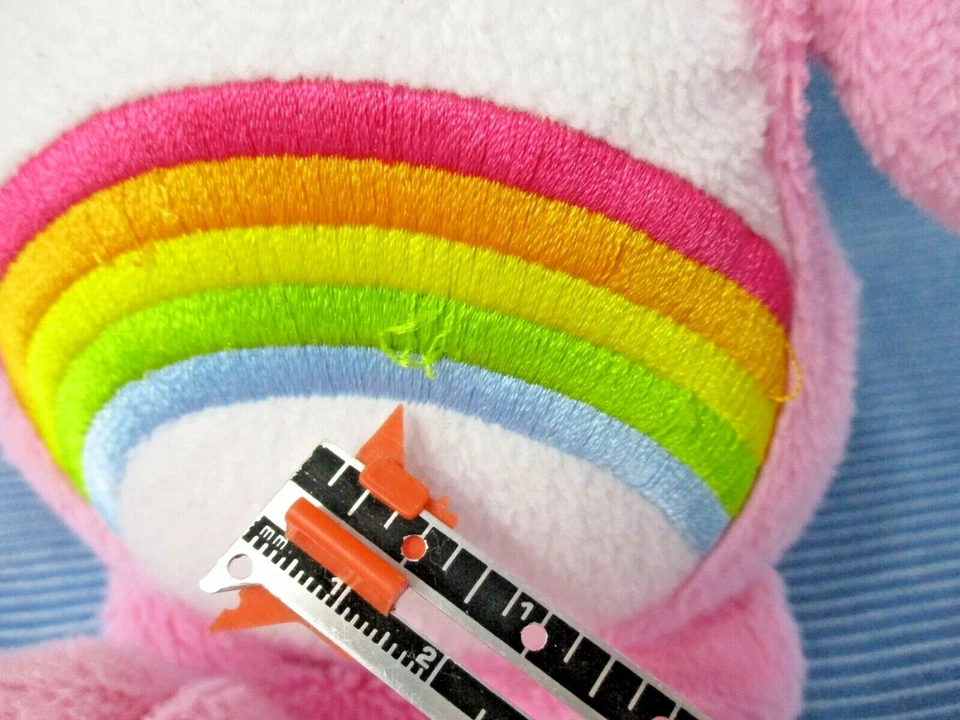 Juguete de peluche Care Bears Cheer Bear rosa vientre arco iris 11 pulgadas Foto 4 de 4