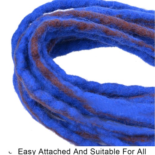 Handgefertigt Wolle Dreadlocks Doppelseitig Dreads Extensions 22 " Gefaltet ↕ - Bild 8 von 23