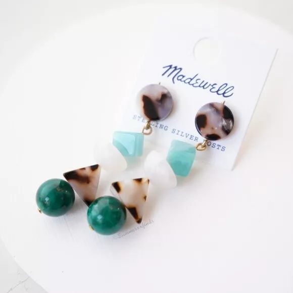 Madewell geometric best sale earrings