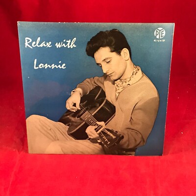 LONNIE DONEGAN Relax With Lonnie 1959 UK 4-track 7'' vinyl EP. PYE Records