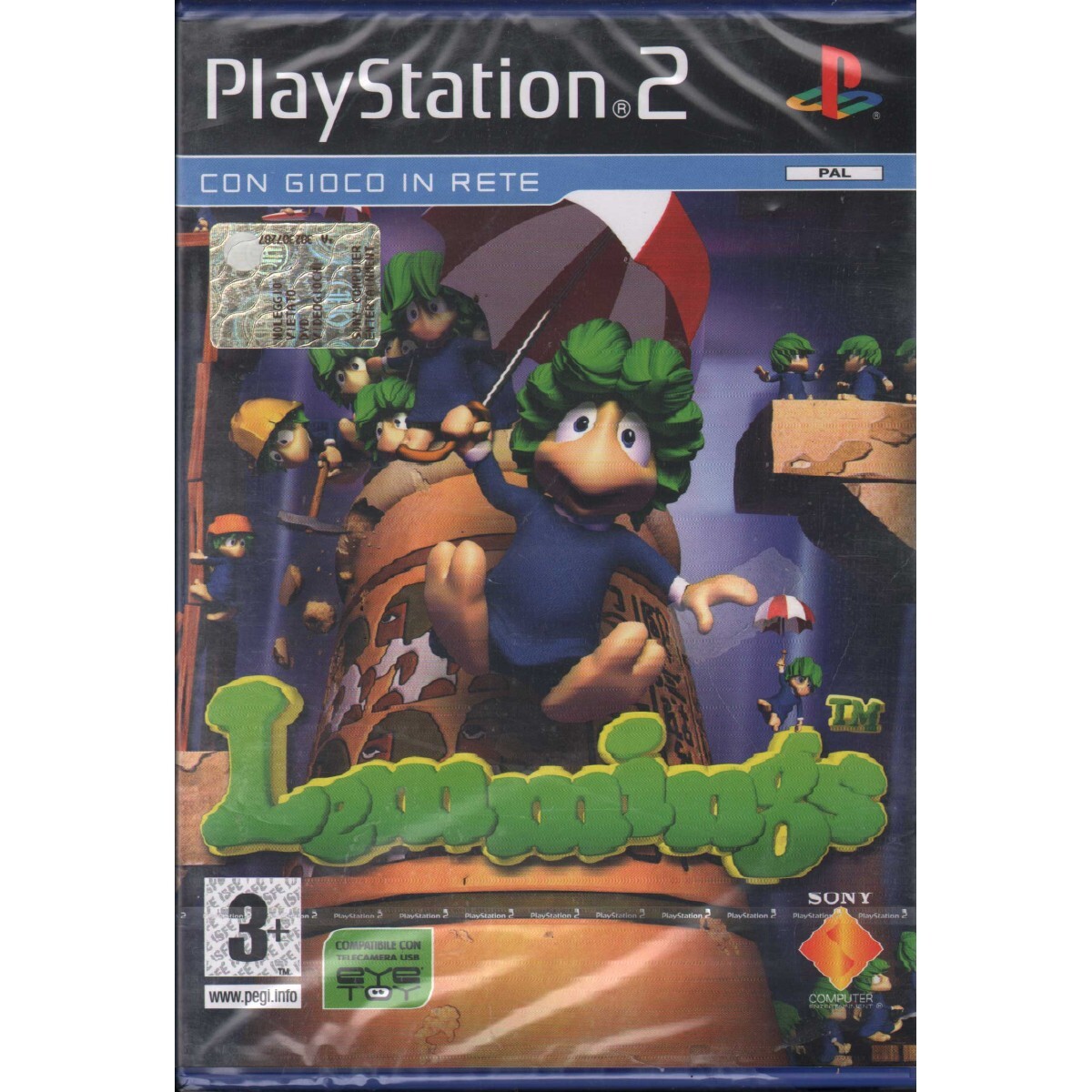 Lemmings Eye Toy Playstation 2 PS2 Sealed 0711719692676