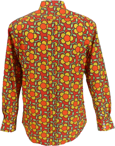 Herrenhemd 70er Jahre Psychedelic Multi Blumen - Bild 3 von 3