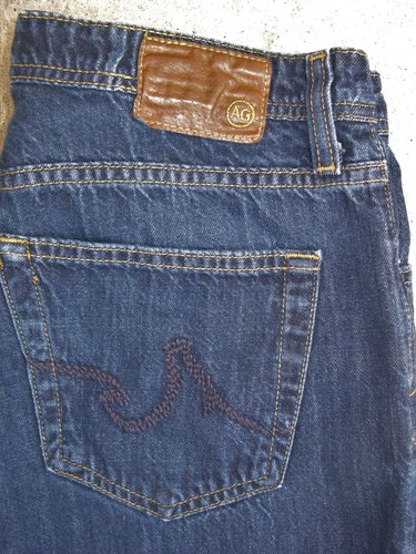 AG ADRIANO GOLDSCHMIED Hombre Héroe Jeans Talla 30 x 26 Delgados Rectos - Imagen 5 de 10