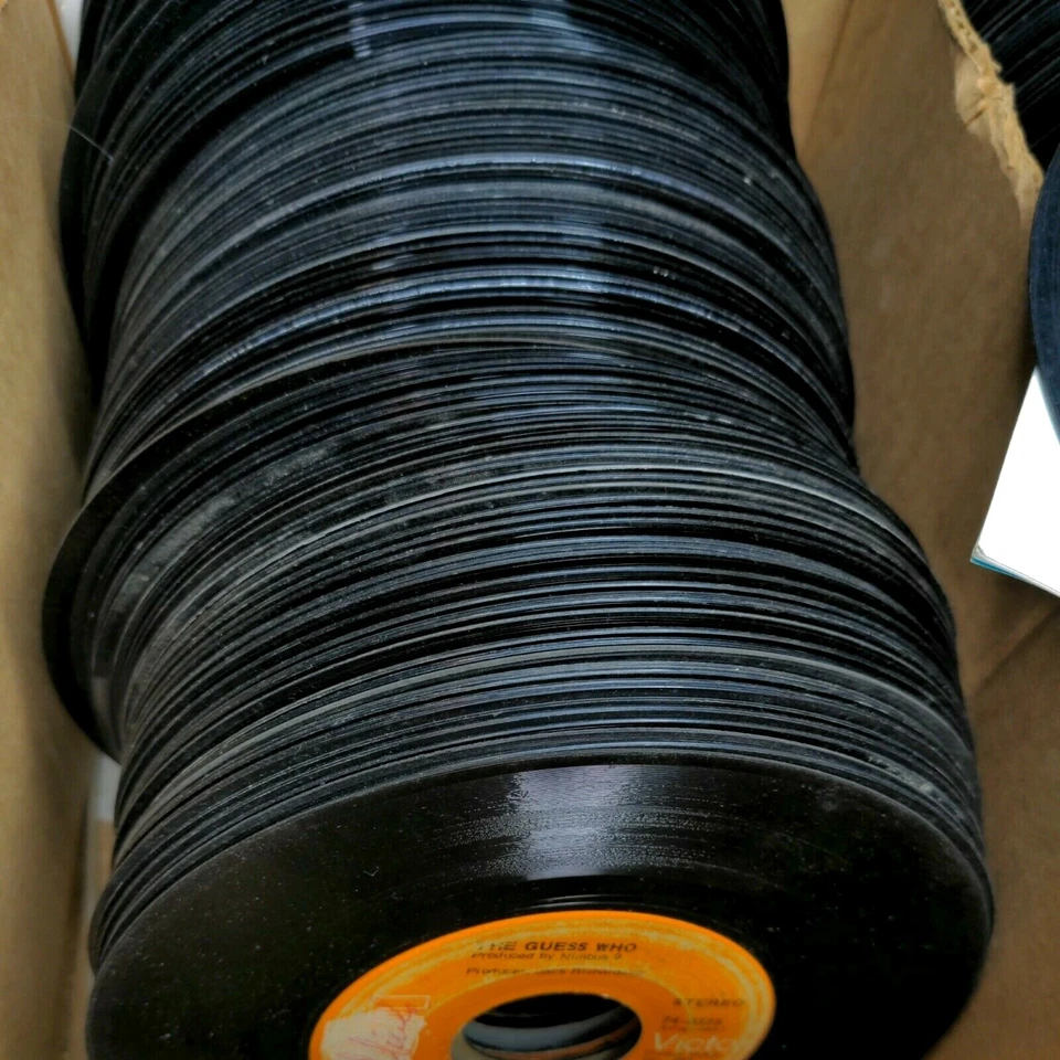 Lot of 50 Loose 45 rpm 7” Vinyl Records 1950-80s Jukebox Rock Pop Country Soul - Image 3 of 3
