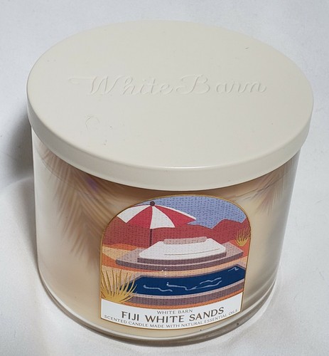 Bath & Body Works Figi White Sand Candle 14.5 Oz. 3 Wick - New