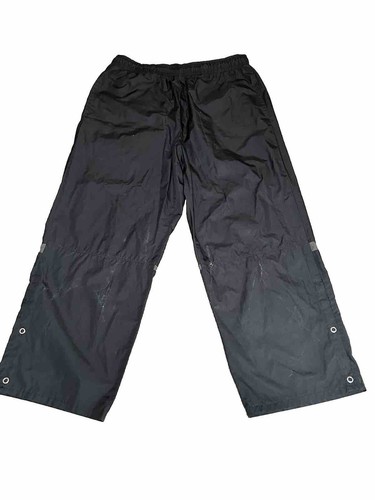 Nike GOLF Activewear Pants Men’s L Large Black Snapped Ankle Rain Trousers Marks