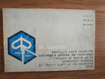 Catalogo parti di ricambio- Piaggio Ciao-Boxer-Bravo 1976