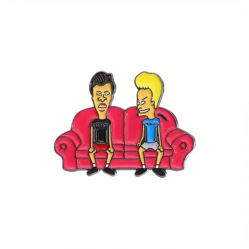 Hippie Beavis And Butthead 420 Stoner Enamel Pin – Festival Hat & Lapel, Heady - View #6