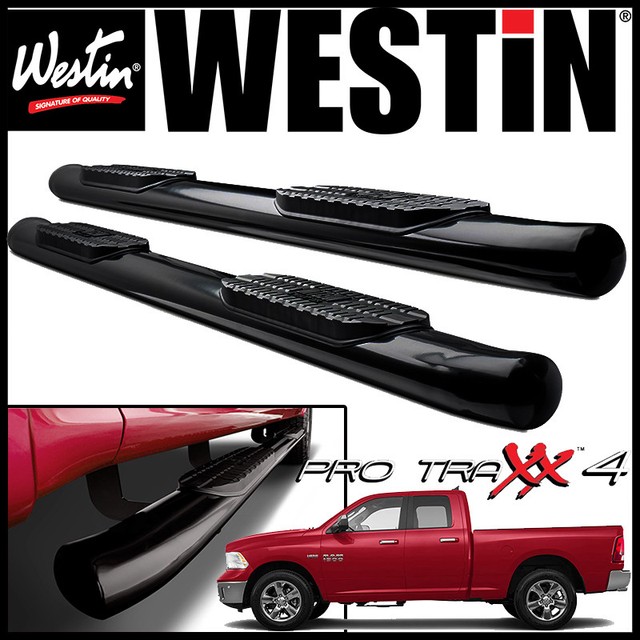 Westin Pro Traxx 4" Oval Nerf Step Bars fit 20092018 Dodge Ram 1500