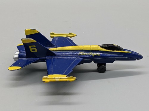 Vintage Diecast Blue Angels 4" Pencil Sharpener F-18 Hornet Fighter Jet Airplane - Picture 4 of 12