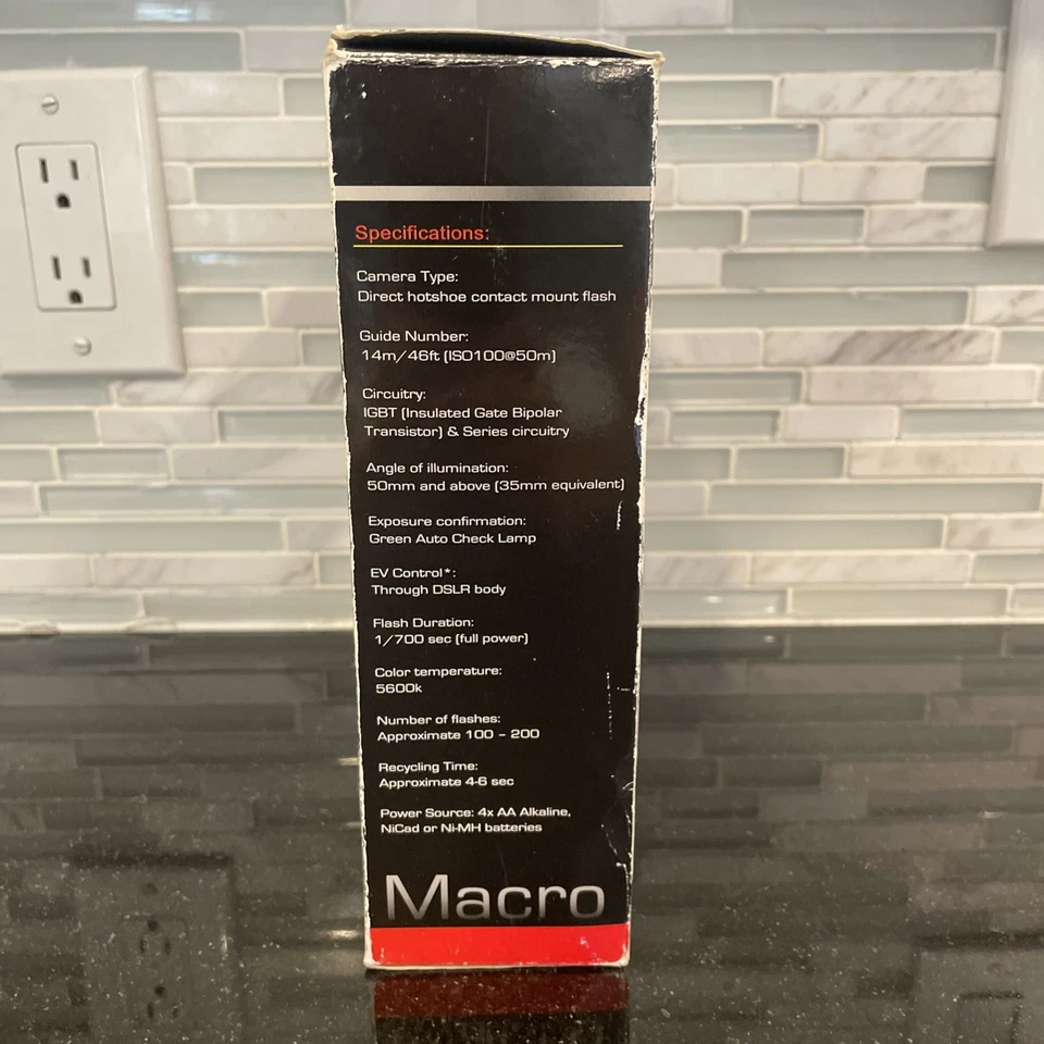Bower SFD14N Digital Macro Primer plano RingLight Flash NIKON con pequeño problema - LEER Foto 4 de 4