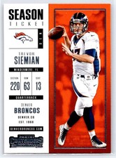 2017 Panini Contenders #62 Trevor Siemian