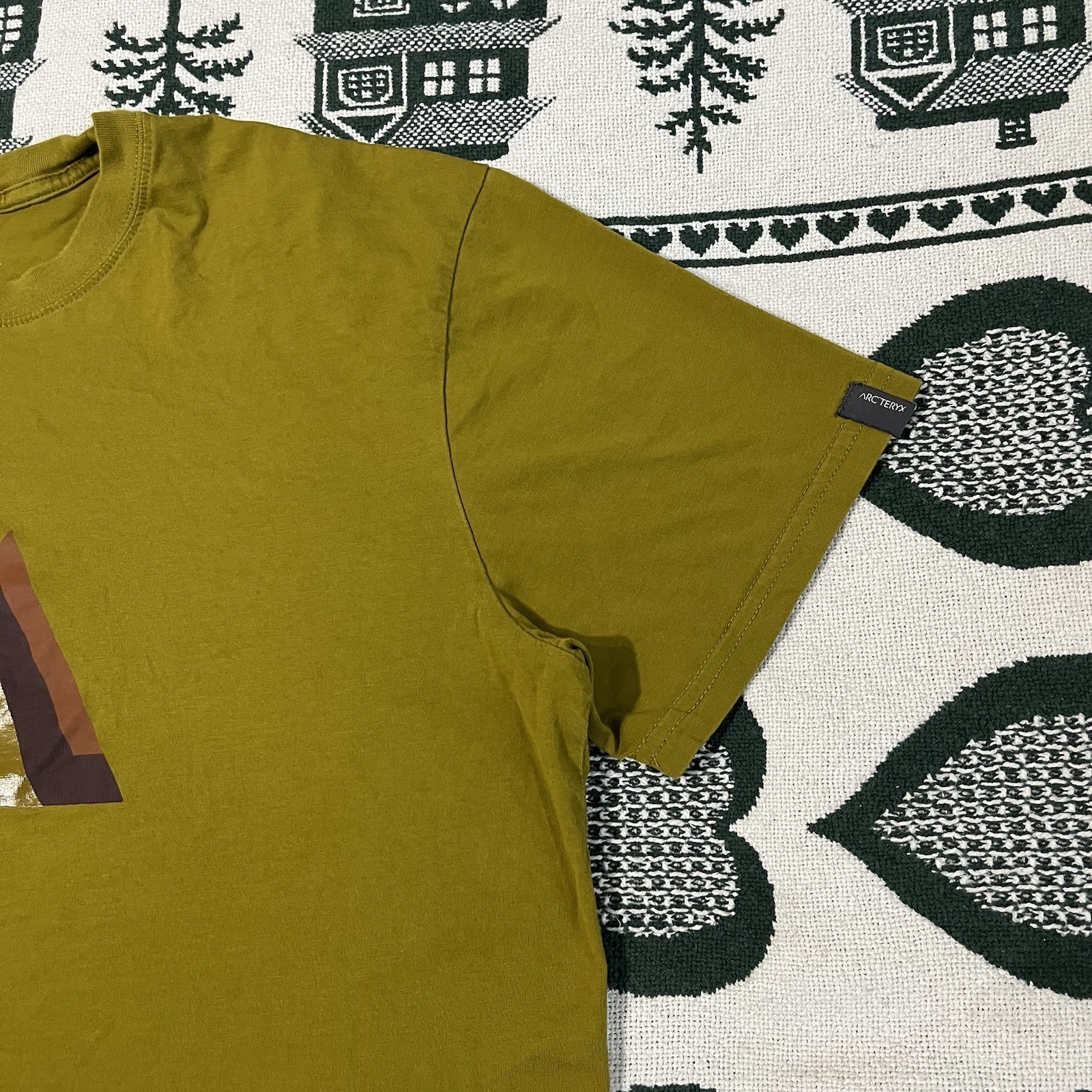 ARC'TERYX T shirt grafica Arcteryx Mountain taglia XL logo Arc Bird manica corta Gorpcore