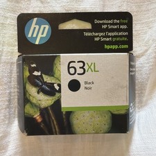 New HP 63 XL Black Ink Cartridge High Yield Genuine OEM Original Sealed 05-2025