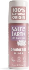 Salt of the Earth Natural Deodorant Roll On 100% Natural Origin Vegan 75ML