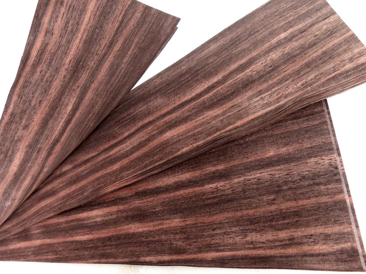 24 hojas AMARA WORMY | Ébano Makassar Ébano | Chapa de madera auténtica | Restauración