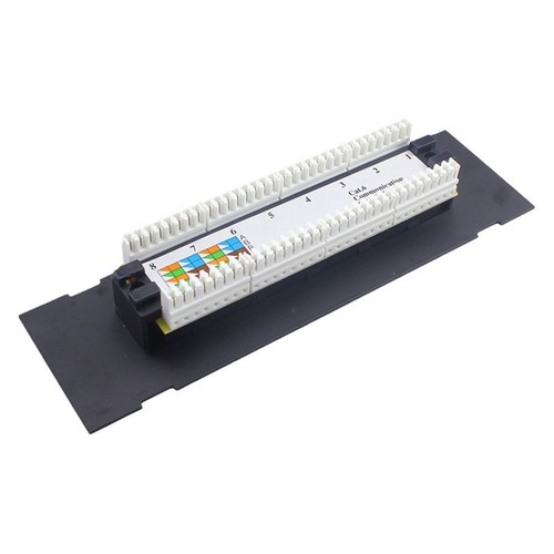8-Port-Patchpanel für . 6 Vielseitige Kunststoff-Wandhalterung für Rechenze4523 - Photo 3/7