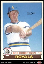 1979 O-Pee-Chee #158 Bob Robertson Free Agent 3-1-79 Royals 6 - EX/MT