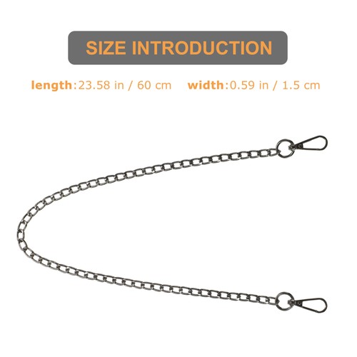 3 Pcs Shoulder Chain Travel Miss Bag Replacement Metal Strap Supplies - Picture 12 of 12