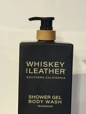 Whiskey And Leather Shower Gel Body Wash TEAKWOOD 32 Fl Oz