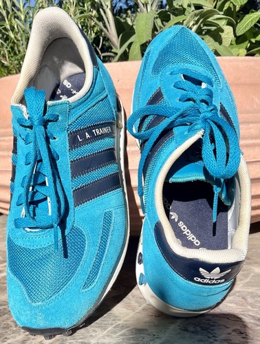 adidas L.A. TRAINER Damensneaker Türkis 39 1/3 neuwertig - Foto 1 di 10