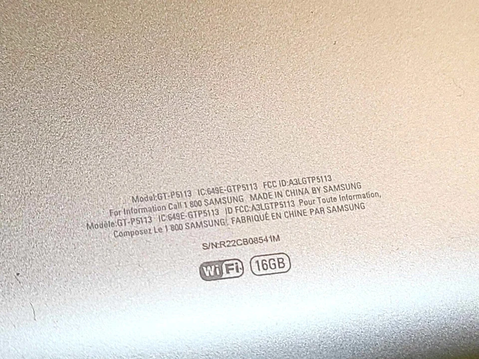 *BROKEN SCREEN* SAMSUNG GALAXY TAB 2 GT-P5113 16GB WIFI ANDROID TABLET SILVER - Image 4 of 4