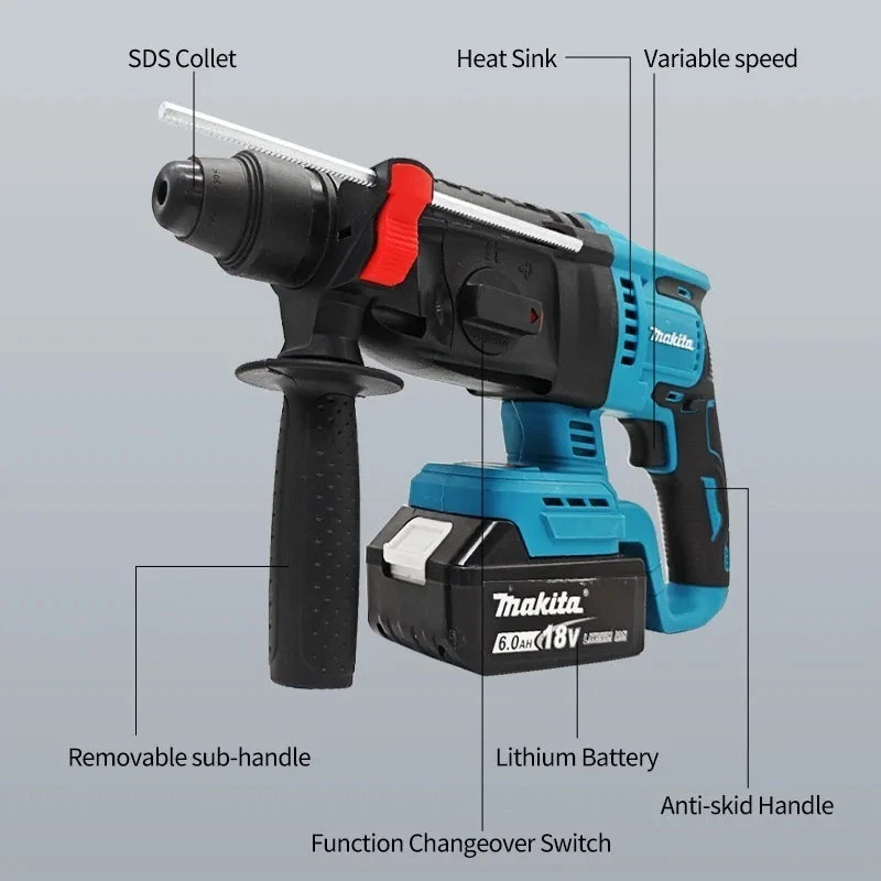 Makita 26MM Perforateur burineur électrique sans fil sans batterie par BL motor - Photo 4/4