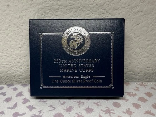 250th Anniversary Marine Corps American Eagle One Ounce Silver Proof Coin