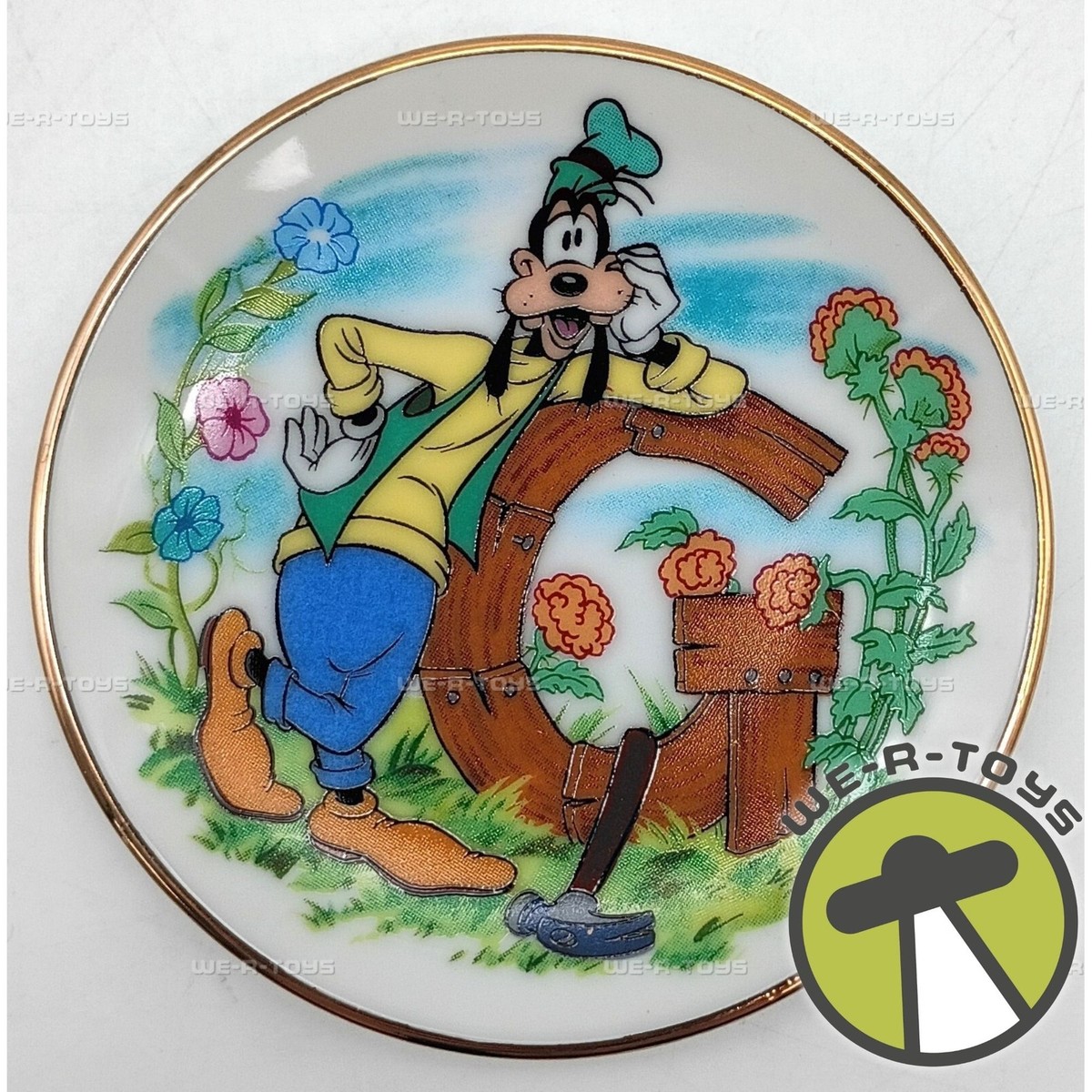 Disney's Alphabet Collection G For Goofy Mini Plate Walt Disney