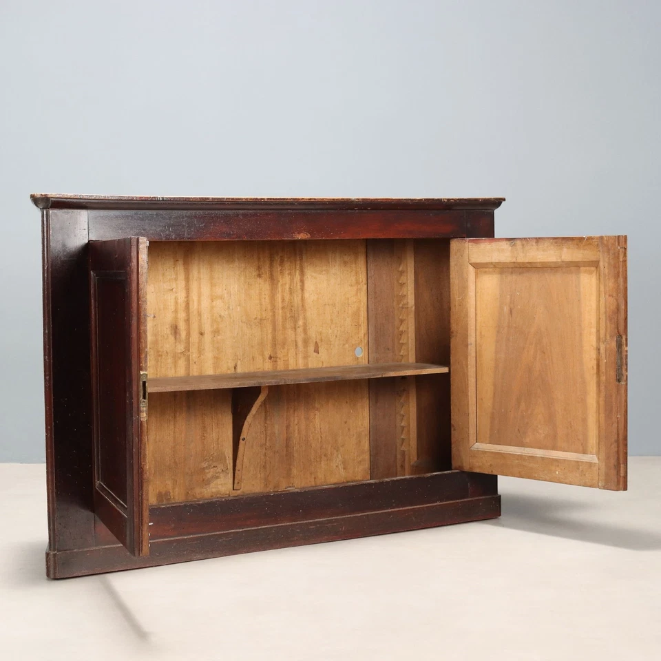 Buffet Louis Philippe Ancien Noyer Peuplier Italie XIXe Siècle Original - Photo 3/4