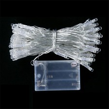 96 LED Snowflake Fairy String Lights Curtain Window Christmas Party Wedding