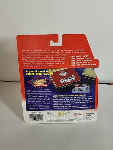 White Lightning 1958 Chevy Impala Johnny Lightning American Chrome 1:64 Neu - Bild 4 von 7