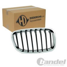 DIEDERICHS K�HLERGRILL NIERE CHROM SCHWARZ RECHTS passend f�r BMW 2er | 1281040