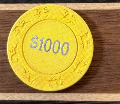 $1000 UNIDENTIFIED CASINO casino gaming poker Roulette chip