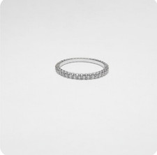 Solid 14K White Gold 38 Brilliant Cut Diamond...